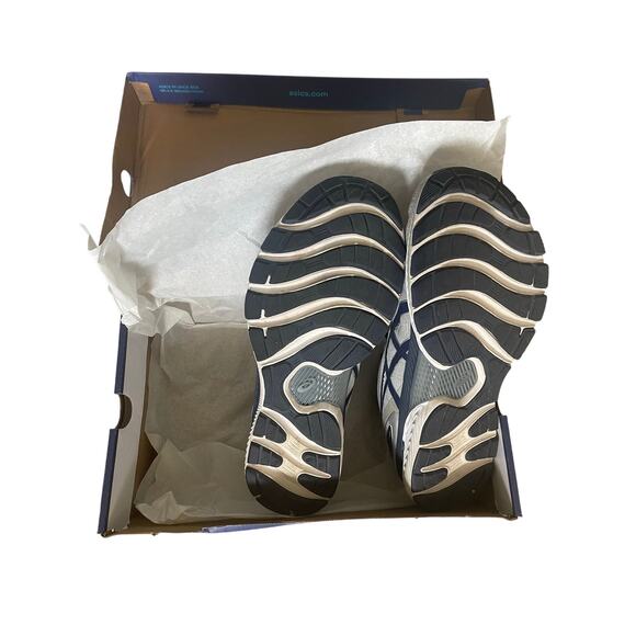 ASICS Gel-Nimbus 22 Men’s Running Shoes Extra Wide (4E) Grey/Peacoat Size 13 - Picture 3 of 4